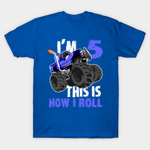 Monster Trucks 5th Birthday Big Trucks tees T-Shirt by hadlamcom